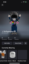 verified Roblox headless account (mainly girl stuf)