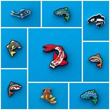 Schuhstecker/Shoe Charms/Anstecker FISCHE/KARPFEN/KOI/FORELLE