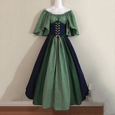 Mittelalterliche Renaissance Frauen Lange Kleid Karneval Party Kostüme Cosplay-