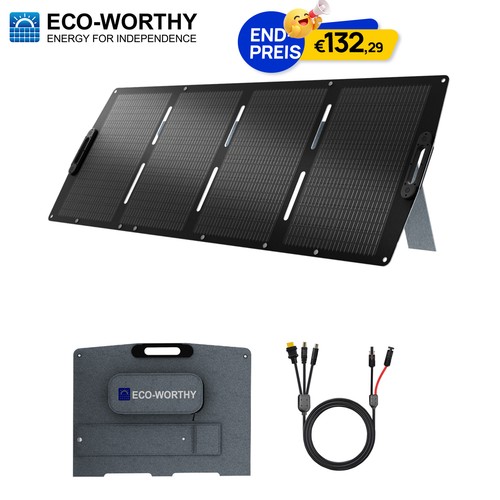 Tragbares solarpanel 200w - solarpanel,