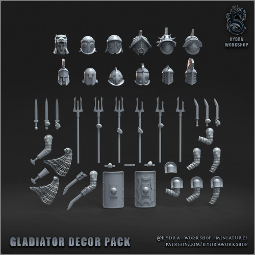 Gladiator decor kitbash pack - kitbash,