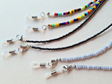 Brillenkette Brillenband Maskenkette Halskette Rocailles Glasperlen Kette 7148