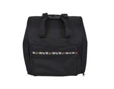 Steirische Harmonika Tasche Rucksack EDELWEISS-DELUXE-PRO schwarz 4-reihig