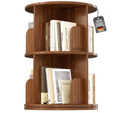 Mihoho Drehbares Bücherregal, Bodenstehendes Bücherregal-Aufbewahrungsregal M...