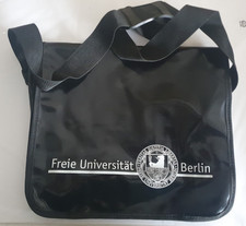 Umhängetasche FU Berlin Schwarz Messenger Bag LKW-Plane Freie Universität Berlin