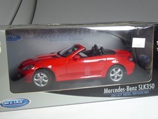(SB-88) Welly 12550W Mercedes SLK 350 Roadster rot in 1:18 in OVP