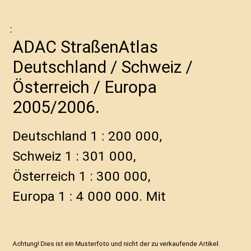 Adac straßenatlas deutschland - straßenatlas,