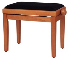 B-WARE Klavierbank Klavierstuhl Pianobank Höhenverstellbar Hocker Buche