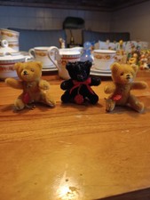 3 Original HERMANN Miniatur Teddybären , 8 cm