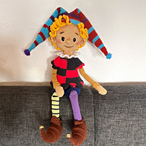 Gehäkelte stoffpuppe - gehäkelte,