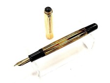 Pelikan Schildpatt Braun 500N Füller Feder M 14K 585 Gold Kappe Gold-Doublé 1956
