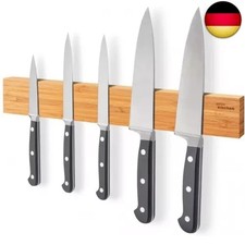Joeji's Kitchen Magnetleiste Messer aus Bambus Holz 40cm - Magnet Messer