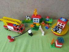 Lego Duplo Konvolut - Feuerwehr Feuerwehrboot Figuren Zubehör