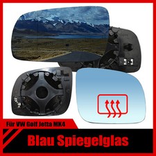 Set Spiegelglas Beheizt Links Und Rechts Blau Asphärisch _Für VW Golf IV Jetta