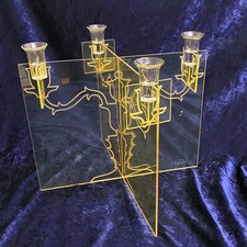 Kerzenständer „Ghost“ in Acryl von innermost - Farbe: Gelb Vintage aus den 1980e