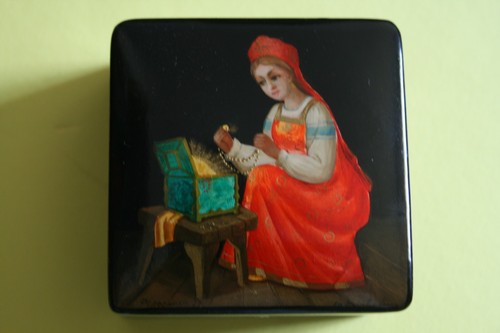 Original russische lackdose - original,
