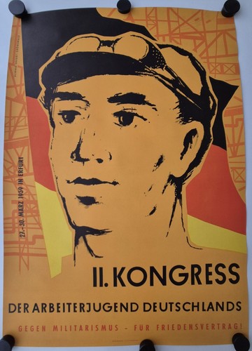 Plakat kongress arbeiterjugend - kongress,