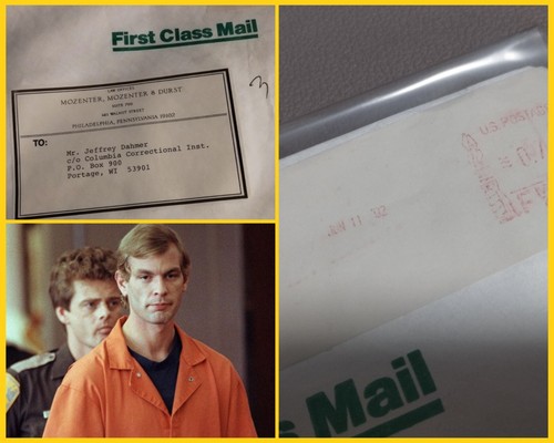 Jeffrey dahmer prison envelope - dahmer,