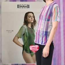 Wolford Tulle Shirt • S • iconic neon ... regenbogen