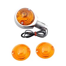 Ochsenaugen Blinker Alu poliert mit original Hella Blinkergläsern