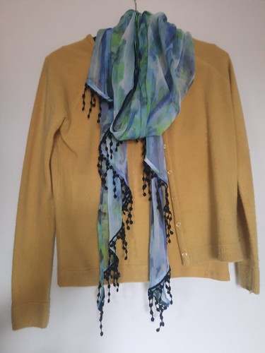 Damen twinset senffarben - damen-twinset,,