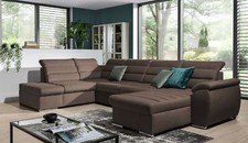 Couchgarnitur PASCARA U-Form mit Schlaffunktion-Braun /Otto.. Rechts