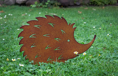 Gartenstecker igel rost optik - igel, rost-optik