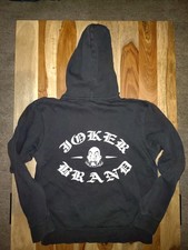 Joker Brand Hoodie Schwarz Größe M Kapuzenpullover LA Vintage