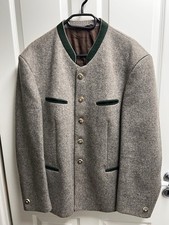 Rofan Bavaria Loden Trachten Janker Gr.54 100% Schurwolle Oktoberfest Hellbraun