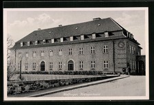 Wolfhagen, Ansichtskarte, Kreissparkasse mit Straße 