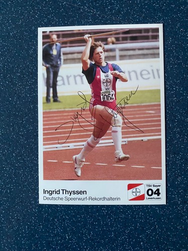Autogrammkarte ingrid - , "ingrid