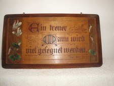 Antikes Haussegen/ Holzschild