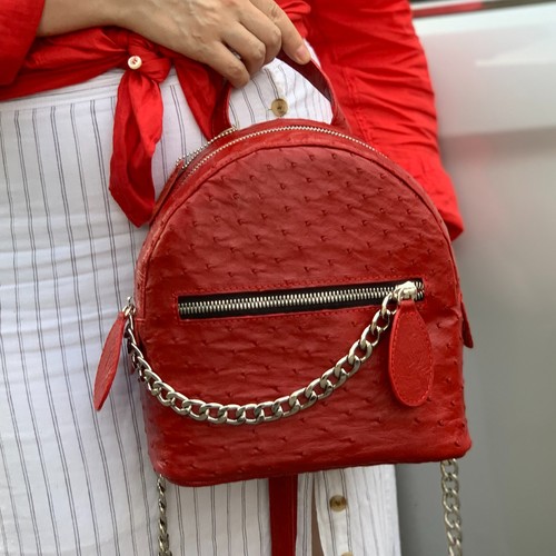 Damen straußenleder rucksack - damen,