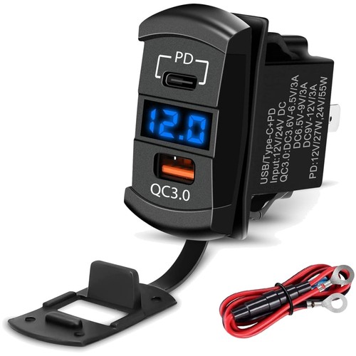 12v usb steckdose - usb, led