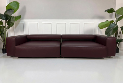 Italia andy sofa leder rot - b&b,
