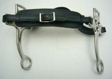 Hackamore aus schwarzem Leder