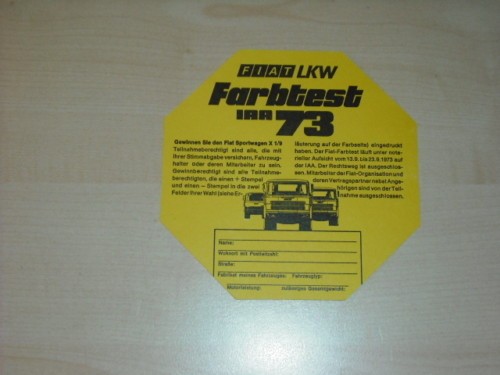 29566 fiat lkw farbtest - 29566),