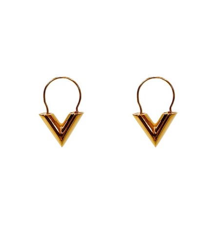 Louis vuitton gold ohrringe - vuitton, v