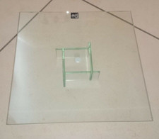 my choice Deko Platte, Glasplatte 30x30 cm Servierplatte Tafel Glas Klar quadrat