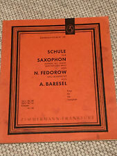 Saxophon Schule Fedorow/Baresel