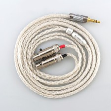 OCC Silver Plated Headphone Earphone Cable For Audeze LCD-3 LCD-2 LCD-X-