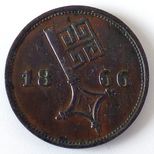 Schwaren 1866 bremen - 2½, 1866,