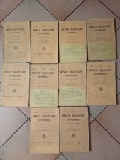 KONVOLUT VON 10 BÄNDEN MILITÄRZEITSCHRIFT GENERAL.GENERAL H.LANGLOIS.1907.KARTEN/PLÄNE...