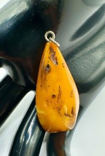 Bernstein Anhänger 835 Silber