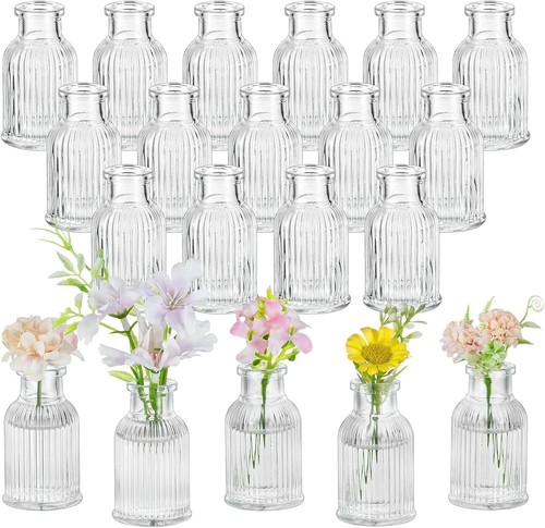 Kleine glasvasen 20er set mini - glasvasen,
