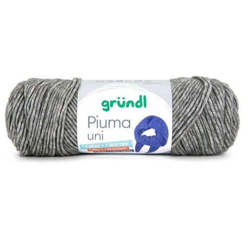 Gründl wolle piuma uni - uni, g
