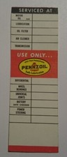 Pennzoil US Serviceaufkleber Ölservice Oil Service Sticker Decal Ölzettel 