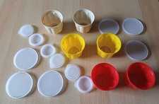 6 Puddingförmchen Dessert Cupkake Form Sturzform mit Deckel ca 150ml