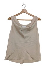 GAELLE PARIS Wasserfalltop Damen Top Gr. DE 38 wollweiß Casual-Look