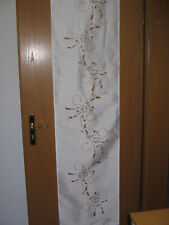 2x FERTIG- GARDINEN-SCHALS- FLÄCHENVORHANG-CREME- CHAMPAGNER- DURCHBRUCHMUSTER